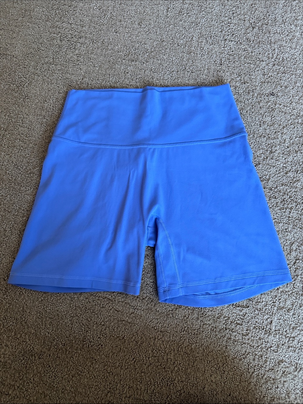 CRZ YOGA High-Rise Bike Shorts in Periwinkle